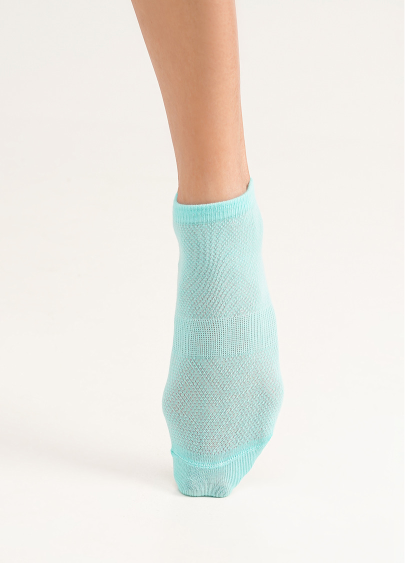 Короткі шкарпетки з високою п'ятою WS1 SUMMER SPORT 001 light mint (зелений)