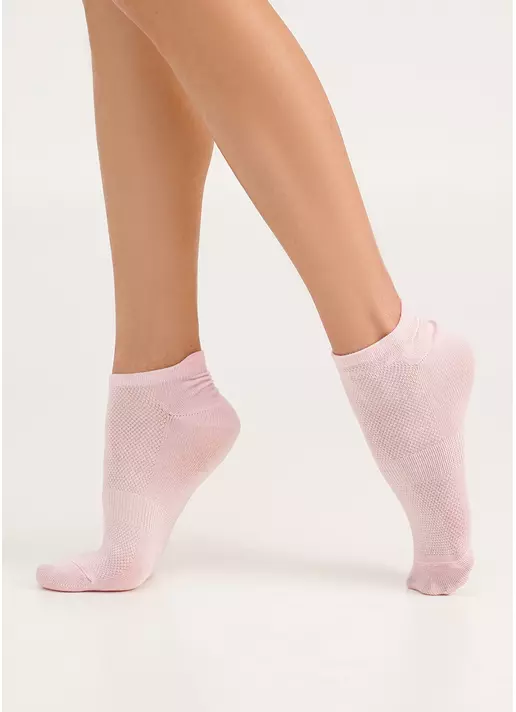 Короткі шкарпетки з високою п'ятою WS1 SUMMER SPORT 001 pearl (рожевий)
