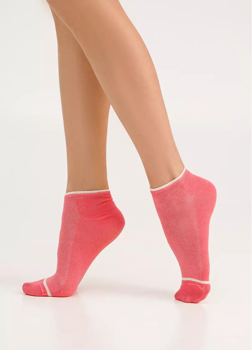 Короткие носки WS1 SUMMER SPORT 002 coral (розовый)