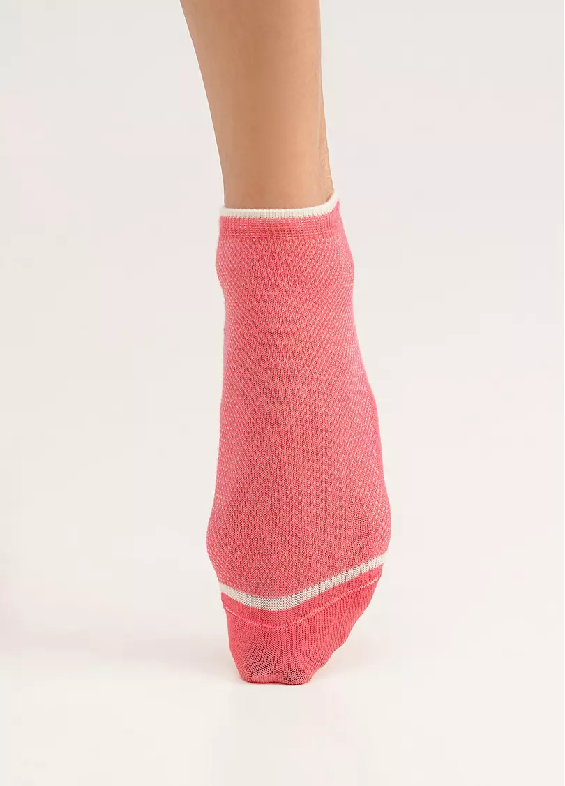 Короткие носки WS1 SUMMER SPORT 002 coral (розовый)