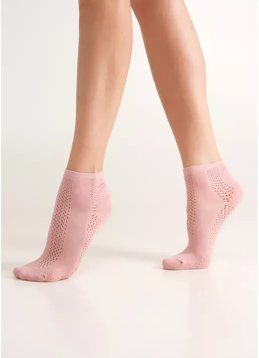 Бавовняні шкарпетки з перфорацією WS2 AIR 015 zephyr (рожевий)