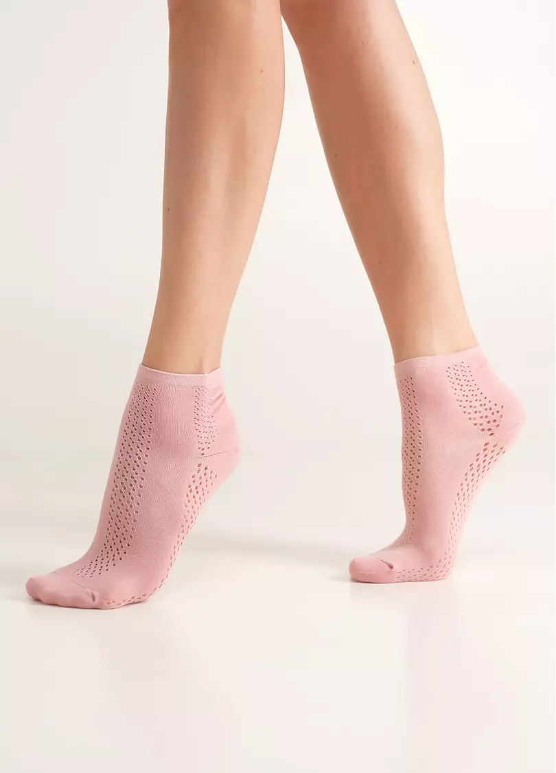 Бавовняні шкарпетки з перфорацією WS2 AIR 015 zephyr (рожевий)