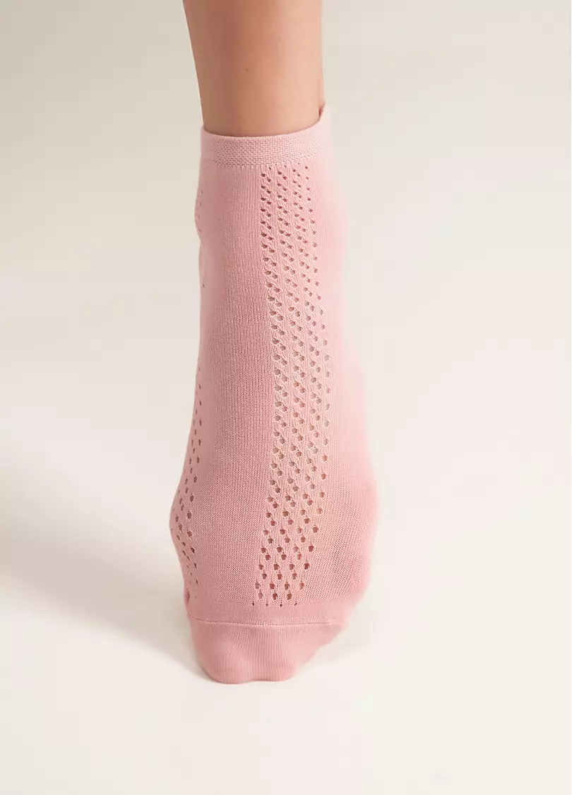 Бавовняні шкарпетки з перфорацією WS2 AIR 015 zephyr (рожевий)