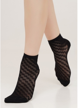 Шкарпетки з ажурним плетінням WS2 AIR PA 007 nero (чорний)