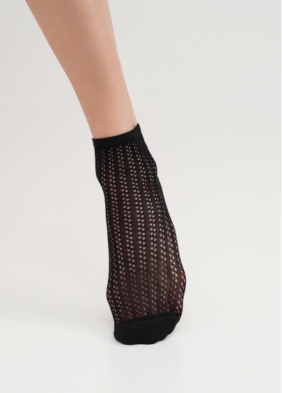 Шкарпетки з плетінням сітки WS2 AIR PA 008 black (чорний)