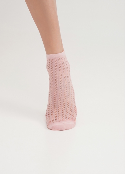 Носки с плетением сетки WS2 AIR PA 008 blossom (розовый)
