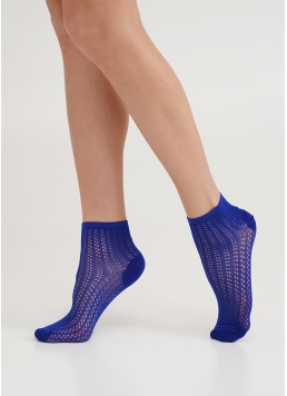 Шкарпетки з плетінням сітки WS2 AIR PA 008 bright blue (синій)