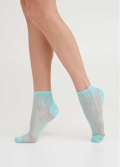 Шкарпетки з плетінням сітки WS2 AIR PA 008 tanager turquoise (зелений)