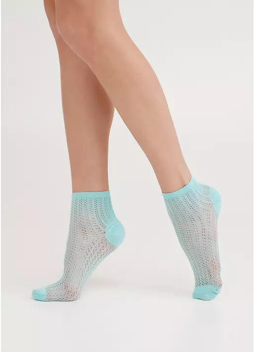 Шкарпетки з плетінням сітки WS2 AIR PA 008 tanager turquoise (зелений)