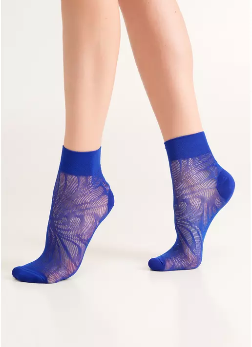Шкарпетки з ажурним візерунком сітка WS2 AIR PA 010 bright blue (синій)