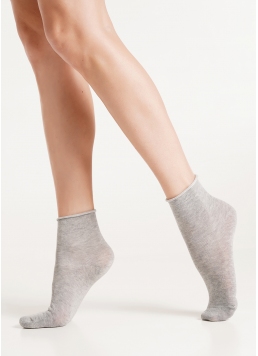 Шкарпетки класичні без гумки WS2 CLASSIC FREE light grey melange (сірий)