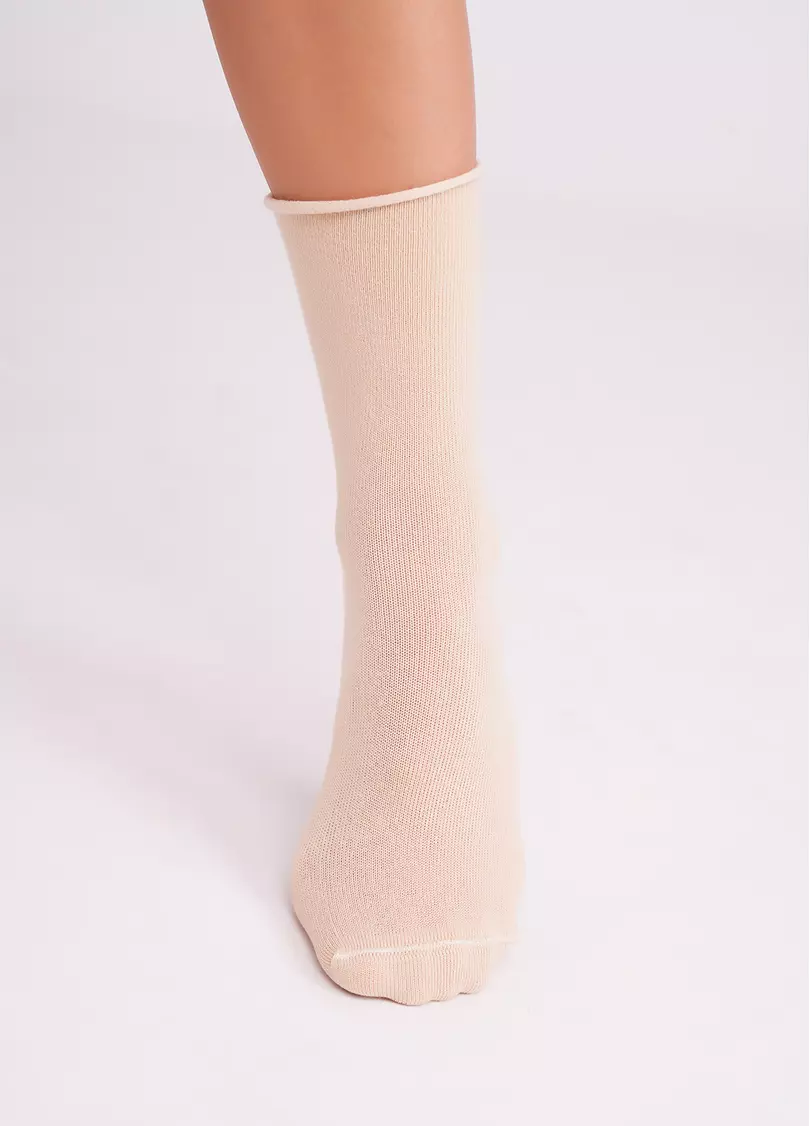 Шкарпетки класичні без гумки WS2 CLASSIC FREE sand (бежевий)