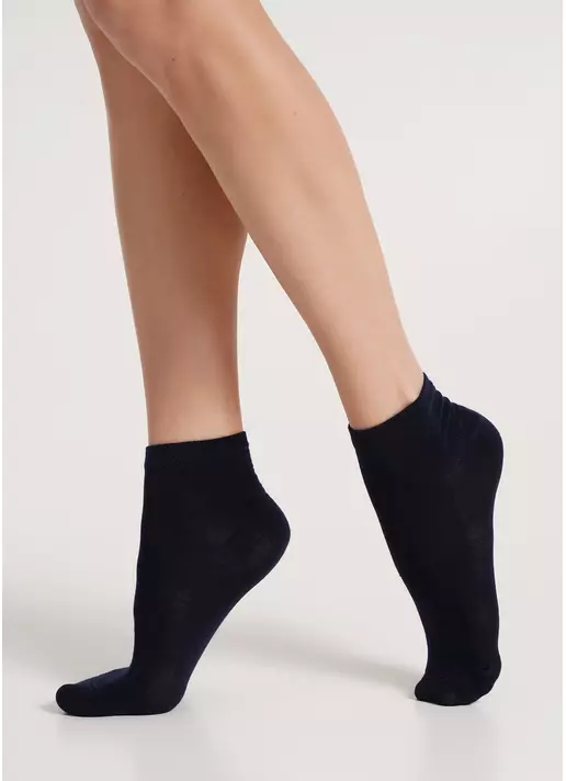 Бавовняні шкарпетки жіночі класичні WS2 CLASSIC navy (синій)