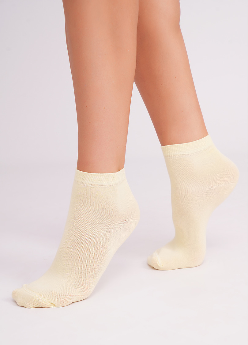 Жіночі бавовняні шкарпетки (2 пари) WS2 CLASSIC blushing bride/light yellow (рожевий/жовтий)