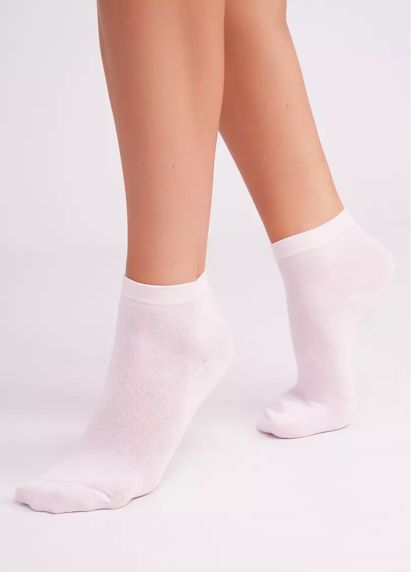 Жіночі бавовняні шкарпетки (2 пари) WS2 CLASSIC blushing bride/light yellow (рожевий/жовтий)