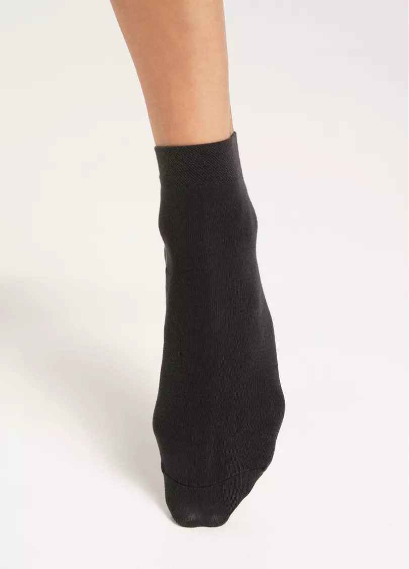 Женские хлопковые носки (2 пары) WS2 CLASSIC haze/iron (коричневый/серый)