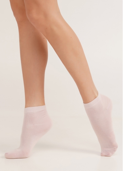 Женские хлопковые носки (2 пары) WS2 CLASSIC moonlight/blushing bride (бежевый/розовый)
