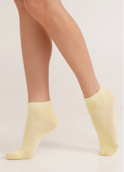 Жіночі бавовняні шкарпетки (2 пари) WS2 CLASSIC pastel turquoise/light yellow (зелений/жовтий)