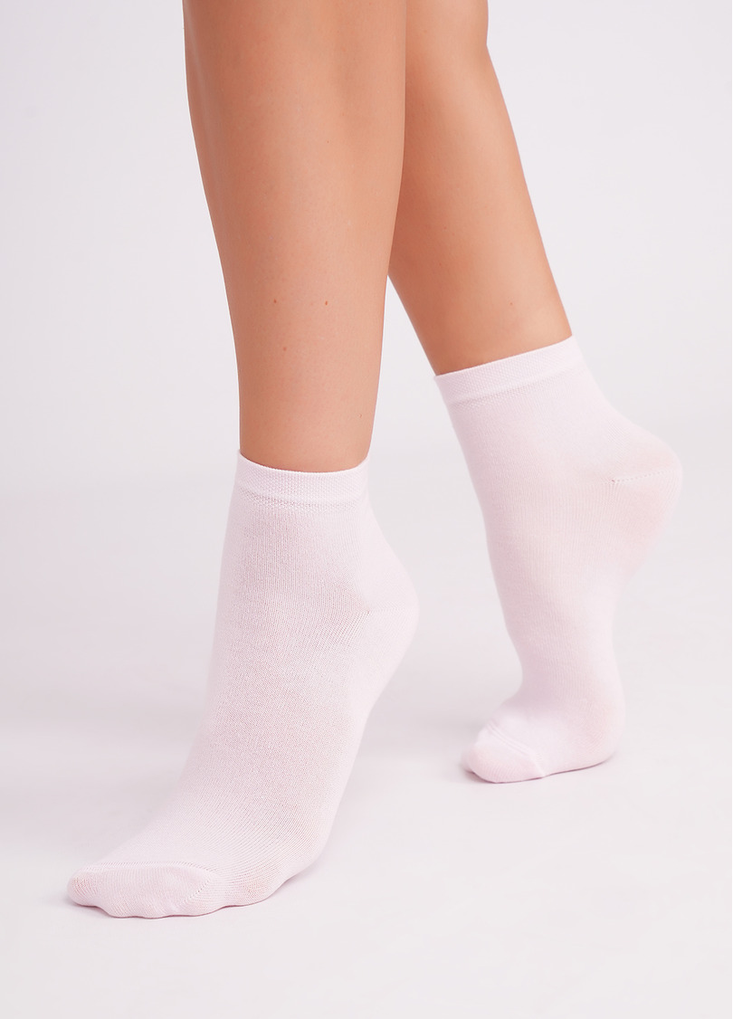 Жіночі бавовняні шкарпетки (2 пари) WS2 CLASSIC sand/blushing bride (бежевий/рожевий)