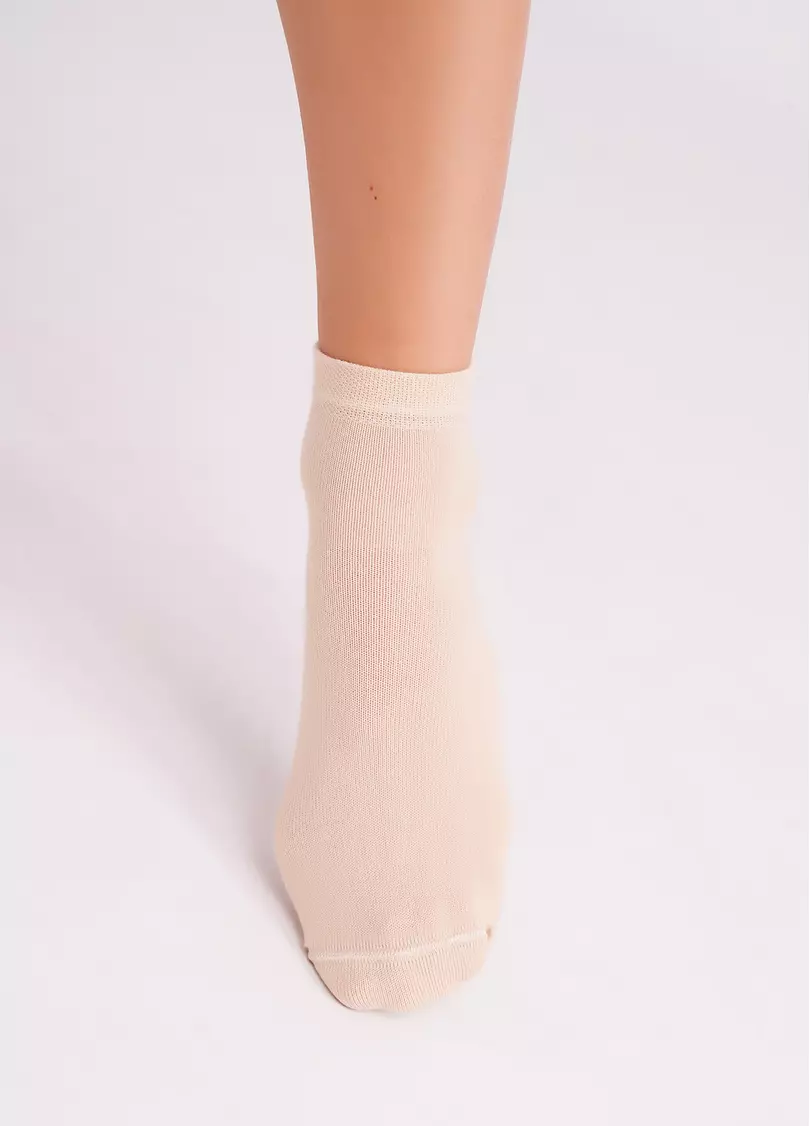 Жіночі бавовняні шкарпетки (2 пари) WS2 CLASSIC sand/blushing bride (бежевий/рожевий)