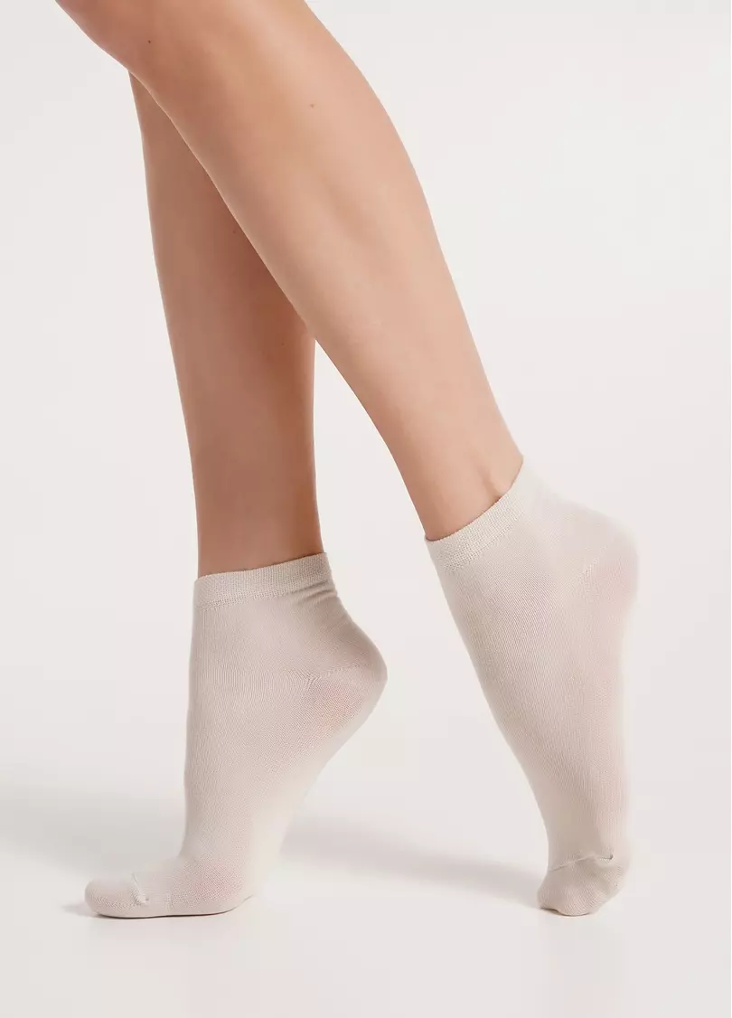 Бавовняні шкарпетки жіночі класичні WS2 CLASSIC panna (бежевий)