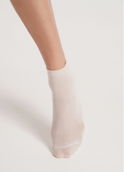 Хлопковые носки женские классические WS2 CLASSIC panna (бежевый)