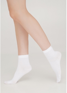 Хлопковые носки женские классические WS2 CLASSIC white (белый)
