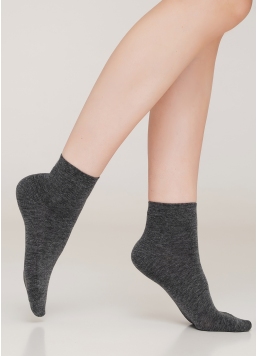 Хлопковые носки женские классические WS2 CLASSIC dark grey melange (серый)