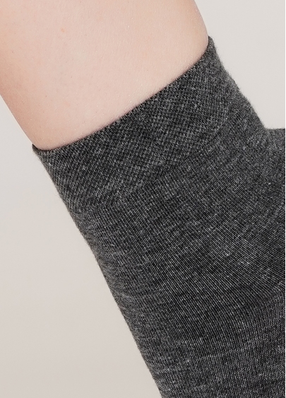 Бавовняні шкарпетки жіночі класичні WS2 CLASSIC dark grey melange (сірий)