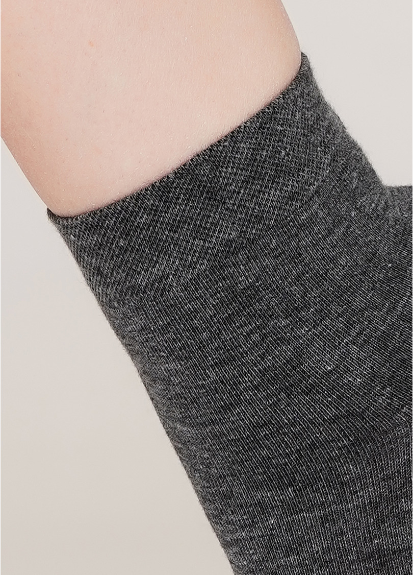 Бавовняні шкарпетки жіночі класичні WS2 CLASSIC dark grey melange (сірий)