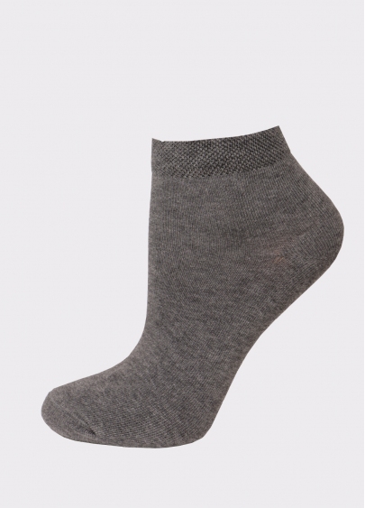 Женские хлопковые носки (2 пары) WS2 CLASSIC dark grey melange/black (серый)