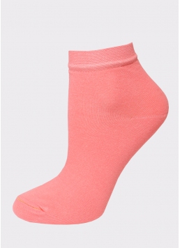 Хлопковые носки женские классические WS2 CLASSIC coral (розовый)
