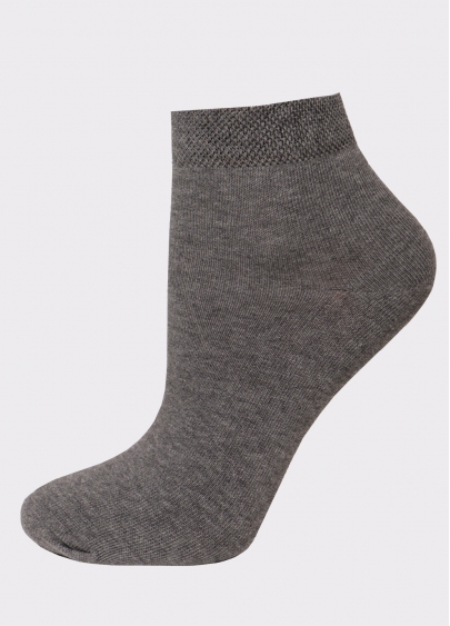 Жіночі бавовняні шкарпетки (2 пари) WS2 CLASSIC dark grey melange/coral (сірий)