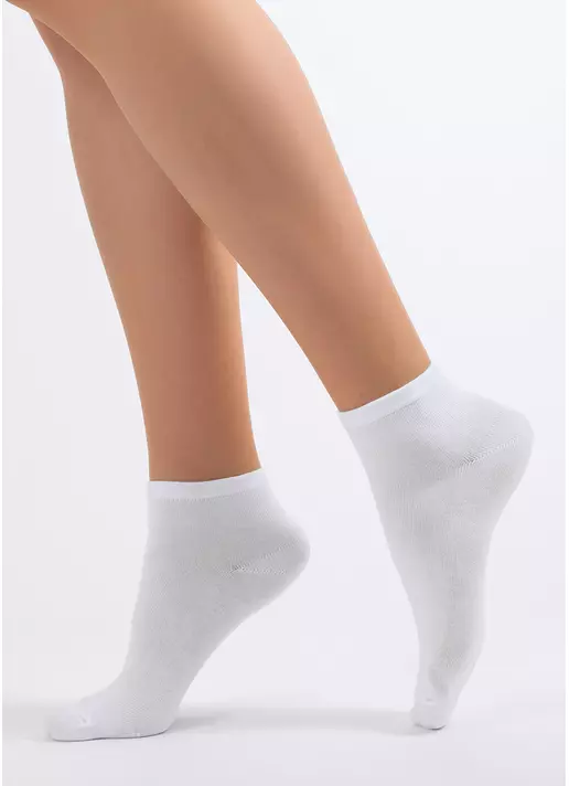 Хлопковые носки WS2 FASHION 2509, белые Хлопковые носки WS2 FASHION 2509, белые