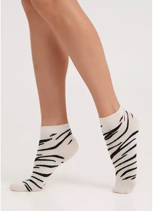 Носки с анималистическим принтом WS2 SAFARI 003 panna (бежевый)