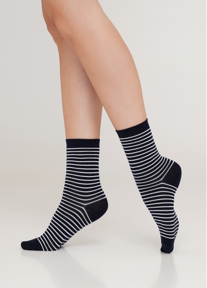 Женские хлопковые носки WS3 BASIC 002 (темно-синий)