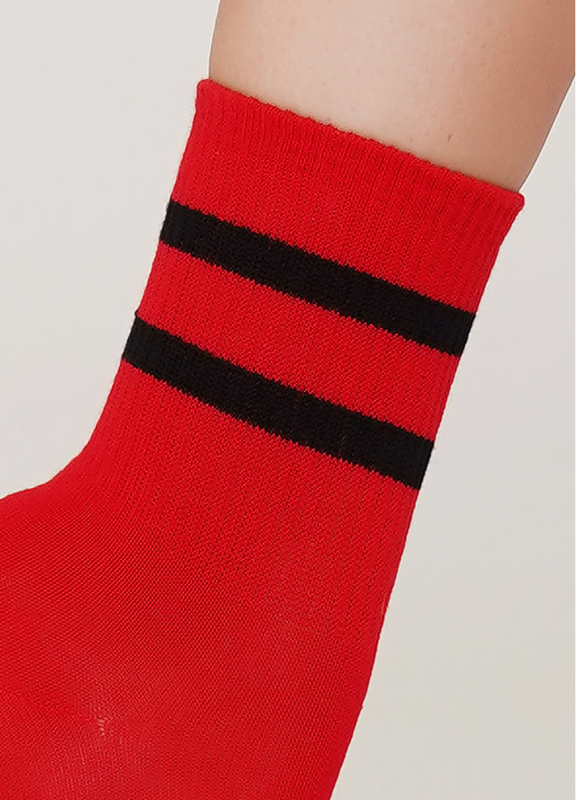 Женские хлопковые носки (2 пары) WS3 BASIC 004 red/navy (красный)