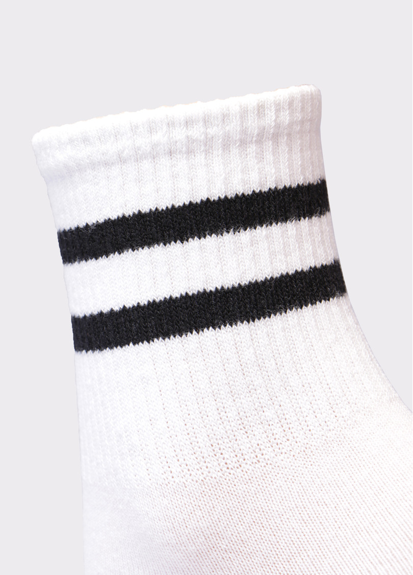 Жіночі бавовняні шкарпетки (2 пари) WS3 BASIC 004 white/coral (білий)