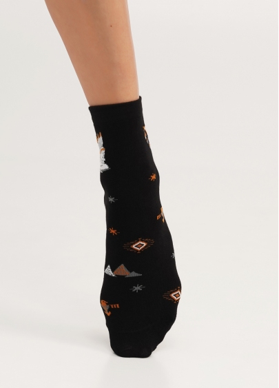 Шкарпетки бавовняні з ловцем снів WS3 BOHO 002 black (чорний)