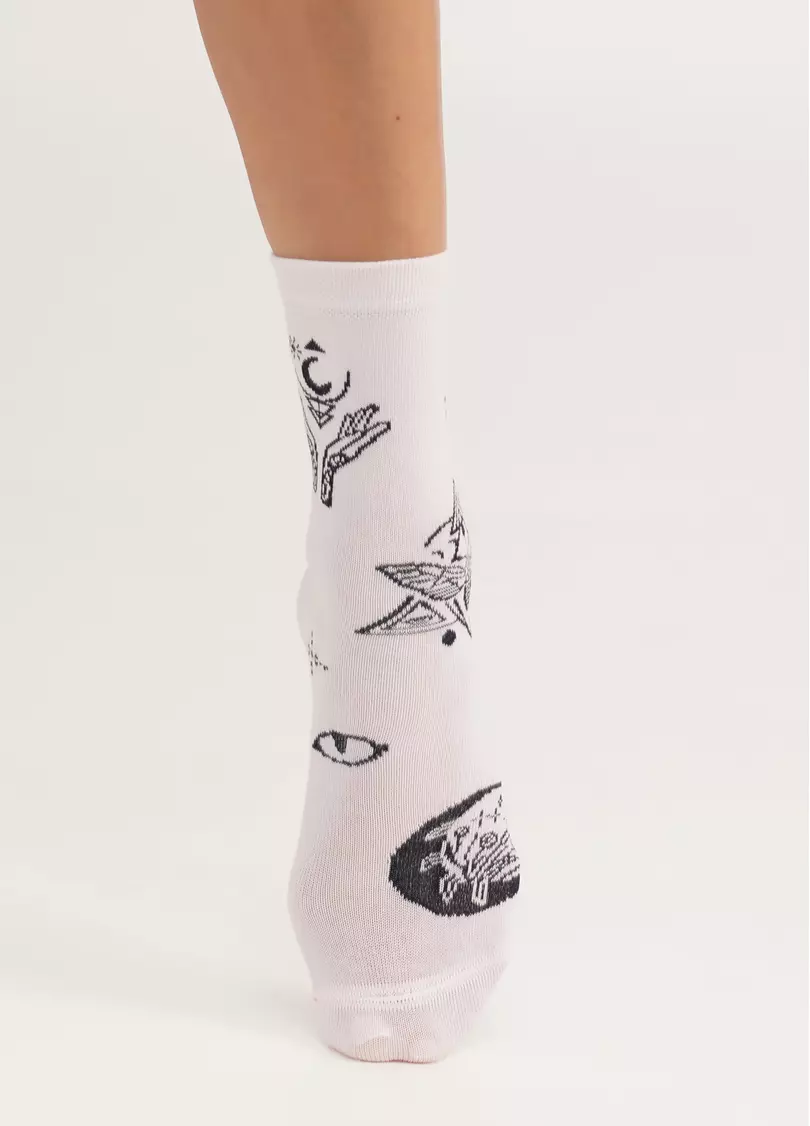 Шкарпетки з бавовни в стилі бохо WS3 BOHO 007 blushing bride (рожевий)