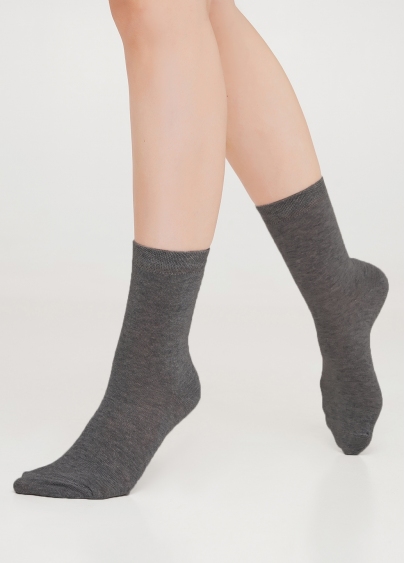 Классические носки меланжевые из хлопка WS3 CLASSIC (M) [WS3M-cl] (WSL MELANGE calzino) dark grey (серый)