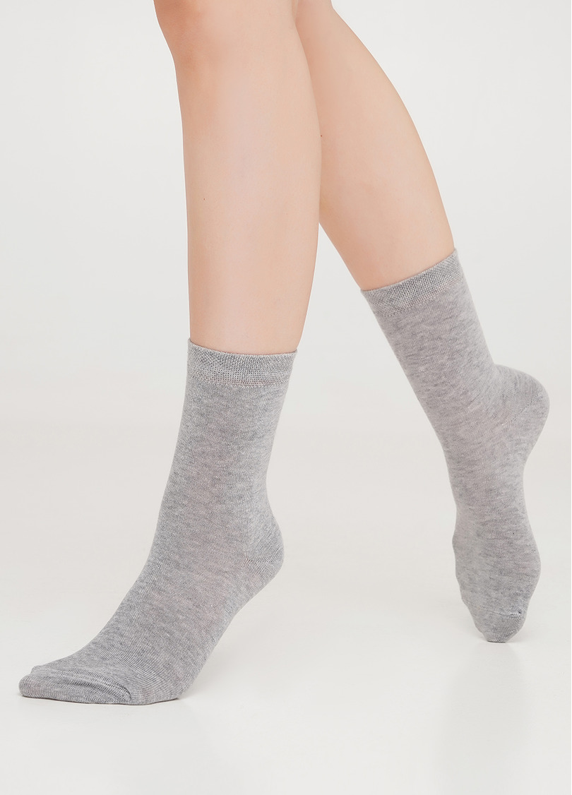 Класичні шкарпетки меланжеві з бавовни WS3 CLASSIC (M) [WS3M-cl] (WSL MELANGE calzino) light gray (сірий)