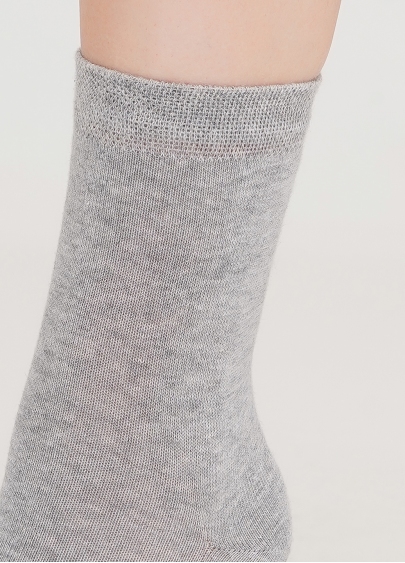 Классические носки меланжевые из хлопка WS3 CLASSIC (M) [WS3M-cl] (WSL MELANGE calzino) light gray (серый)