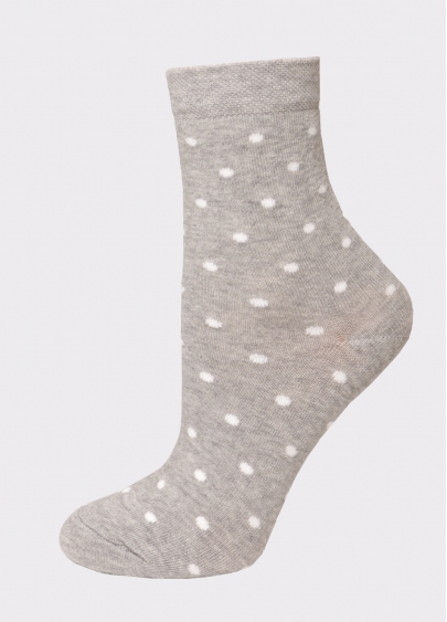Женские хлопковые носки комплект (2 пары) WS3 CLASSIC + WS BASIC 001 light grey melange (меланж)