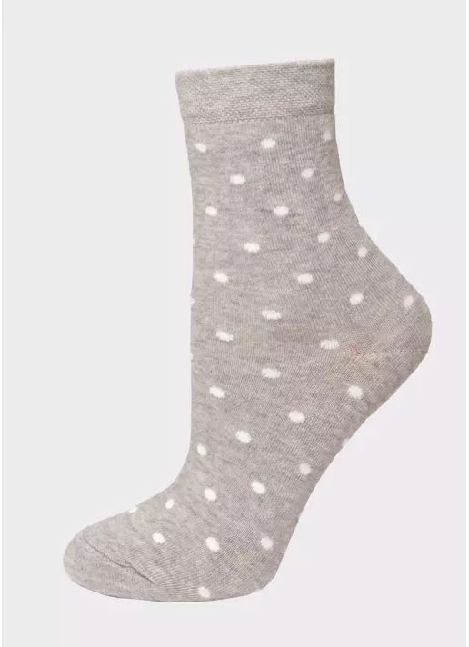 Женские хлопковые носки комплект (2 пары) WS3 CLASSIC + WS BASIC 001 light grey melange (меланж)