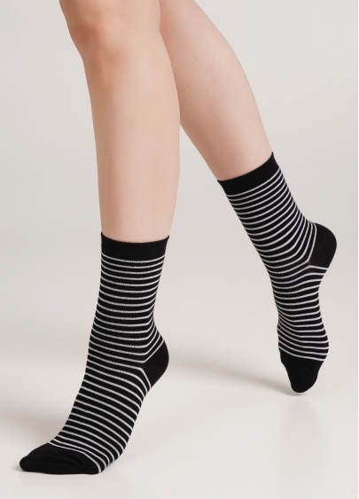 Комплект бавовняних шкарпеток (2 пари) WS3 CLASSIC + WS3 BASIC 002 black (чорний)