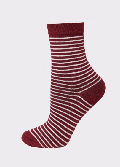 Комплект жіночих шкарпеток (2 пари) WS3 CLASSIC + WS BASIC 002 marsala (бордовий)