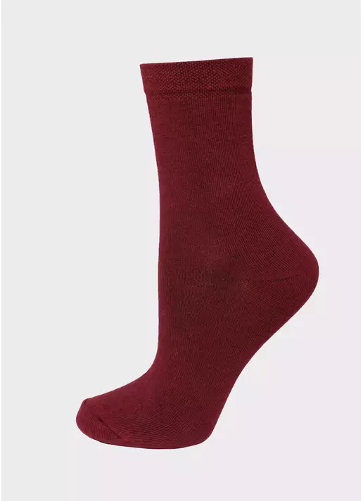 Носки женские (2 пары) WS3 CLASSIC marsala/navy (бордовый/синий)