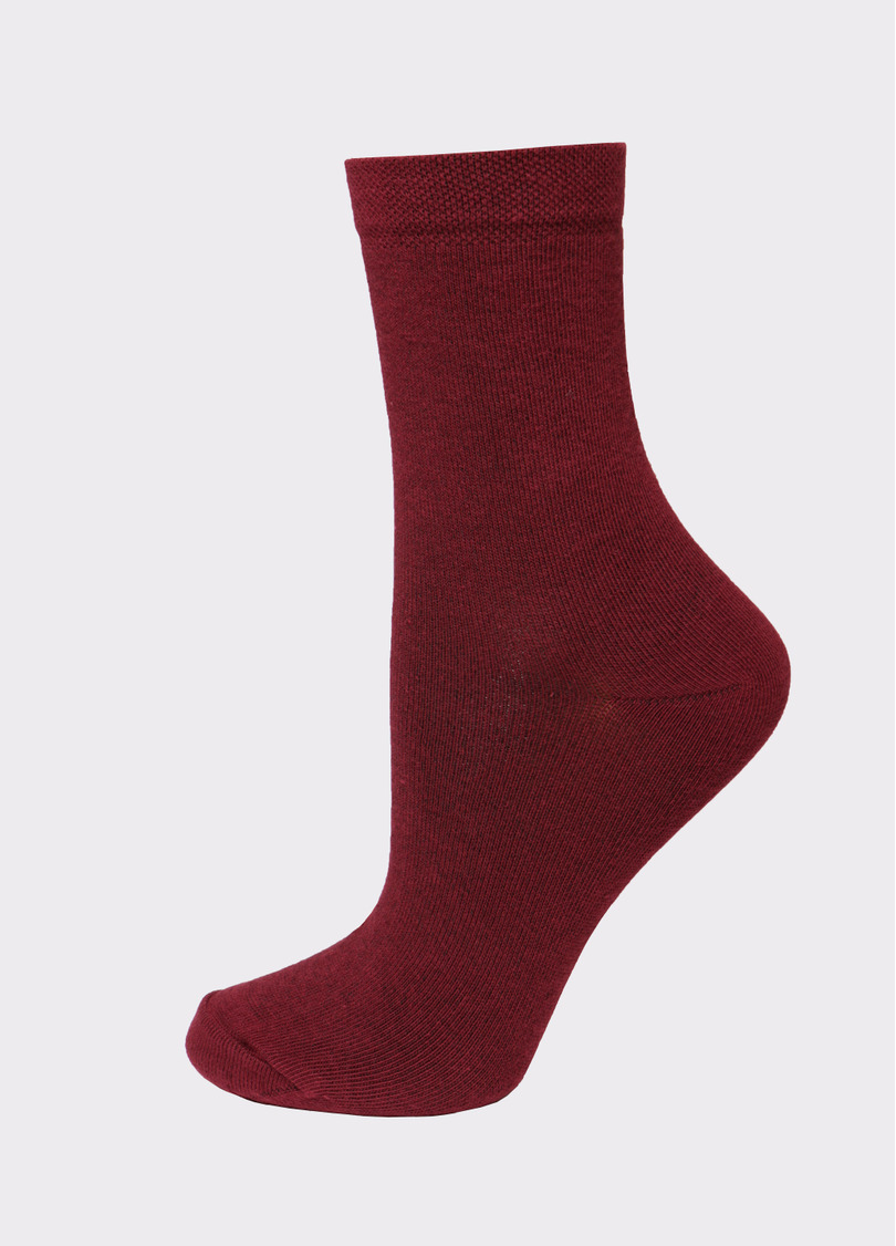 Носки женские (2 пары) WS3 CLASSIC marsala/navy (бордовый/синий)