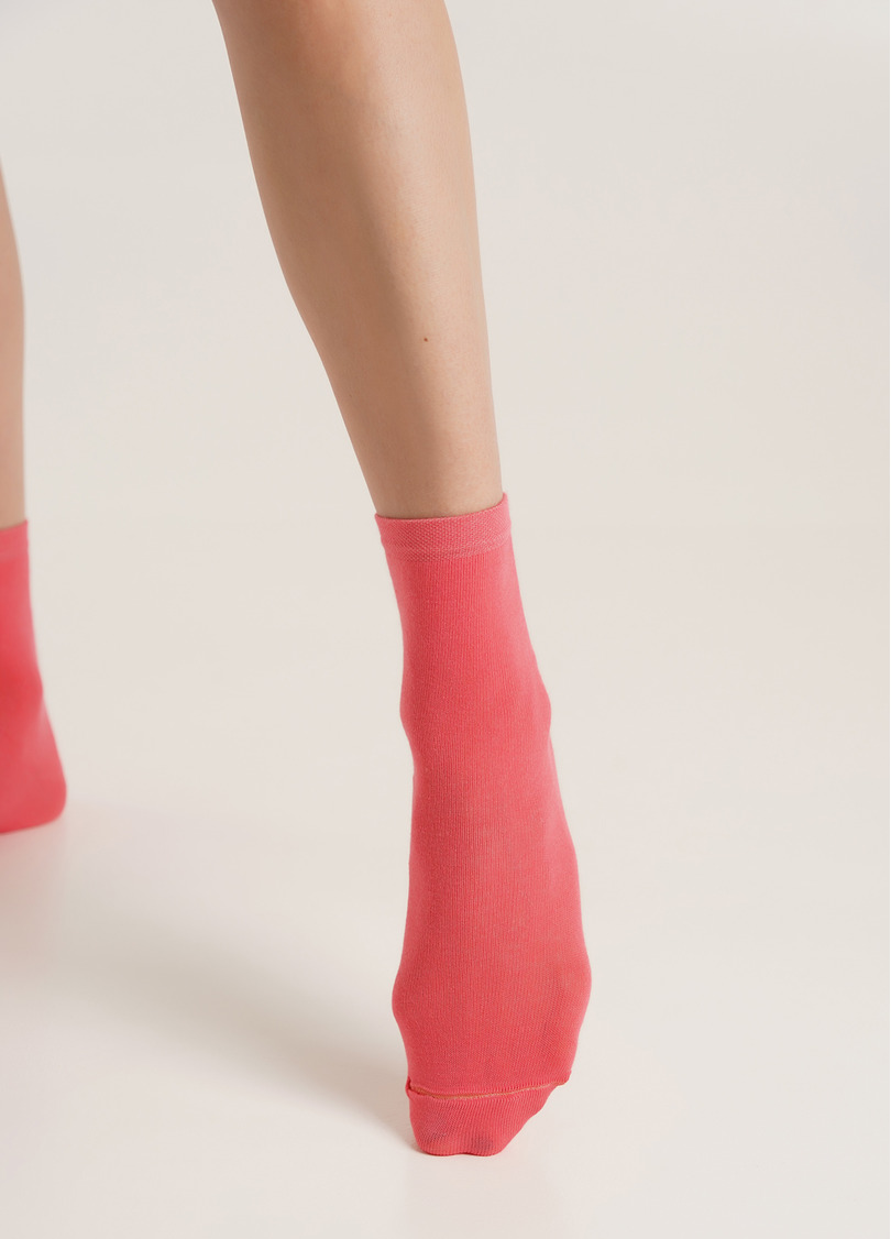 Шкарпетки з бавовни базові WS3 CLASSIC [WS3C-cl] coral (рожевий)